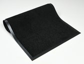 Hekomat schoonloopmat | droogloopmat voor binnen|  90x150 zwart Capri | Anti slip deurmat
