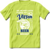 Val Me Niet Lastig Tijdens Het Vissen T-Shirt | Blauw | Grappig Verjaardag Vis Hobby Cadeau Shirt | Dames - Heren - Unisex | Tshirt Hengelsport Kleding Kado - Groen - M
