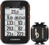 COOSPO BC200 GPS-fietscomputer Bluetooth ANT+ compatibel met meerdere sensoren, fietscomputer met aanpasbaar display en meer dan 70 soorten gegevens, fietssnelheidsmeter kilometert