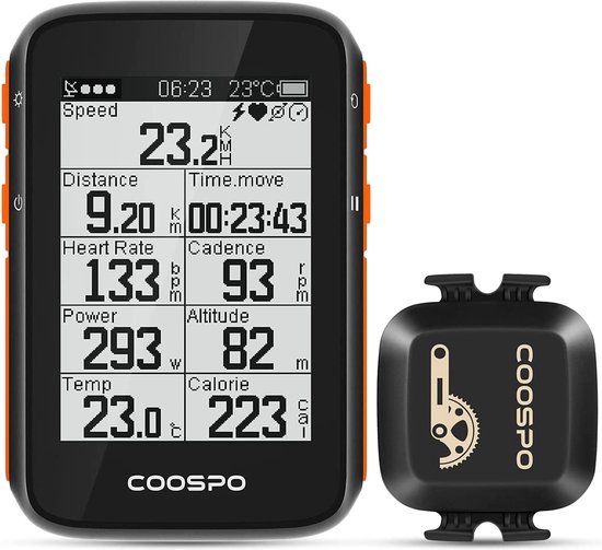 COOSPO BC200 Bluetooth ANT+ compatibel met meerdere