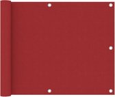 vidaXL Balkonscherm 75x400 cm oxford stof rood