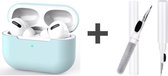 Apple Airpods pro case inclusief schoonmaakset // gekleurde airpods pro case blauw met cleaningset // gekleurde softcase // airpods pro hoesje kleur // siliconen hoesje Airpods pro