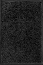 vidaXL Deurmat wasbaar 40x60 cm zwart