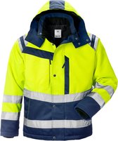 Fristads Hi Vis Winterjack Klasse 3 4043 Pp - Hi-Vis geel/marineblauw - L