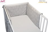 Steff - Bedomrander - voor bed 60x120 en 70x140 cm - print schommelpaardjes - OEKO-tex standard 100