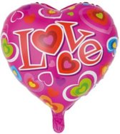 Helium ballon 'Love' hartvorm | 45 cm