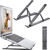 BOTC Universele Laptop Standaard - Aluminium - Laptop Verhoger - Tablet Standaard - Tot 17,6'' - Voor Macbook, iPad, HP, Dell, Windows - Zwart
