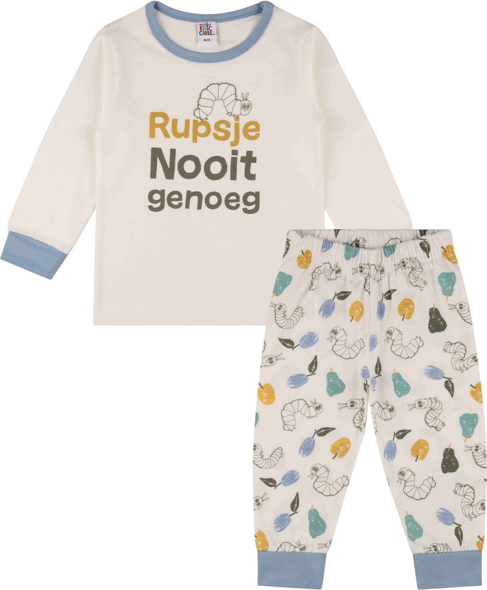 Rupsje Nooitgenoeg, 2022 pyjama jongens blauw-86/92