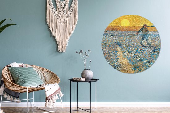 Wall Circle - Wall Circle - Le Semeur - Peinture de Vincent van Gogh - Aluminium - Dibond - ⌀ 90 cm - Intérieur et Extérieur