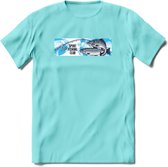 Vissen T-Shirt | Grappig Verjaardag Vis Hobby Cadeau Shirt | Dames - Heren - Unisex | Tshirt Hengelsport Kleding Kado - Licht Blauw - XL