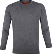 Suitable - Pullover Merino O-neck Grijs - M - Modern-fit