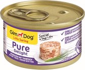 GimDog Pure Delight - Kip met Tonijn - 12 x 85 gram