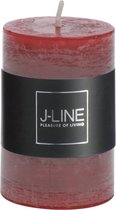 J-Line Cilinderkaars Kers S18H Set van 24 stuks