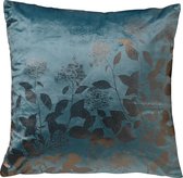 ROSALIE - Kussenhoes met bloemenpatroon 45x45 cm Sagebrush Green - groen