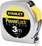 STANLEY Rolbandmaat Powerlock - 3 m - 12.7 mm - Metaal