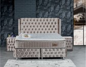 Opbergbed Golden - Boxspring - met opbergruimte - 180/200 - Goudrosé
