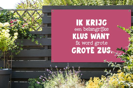 Affiche de jardin Sister - Brother sister - Citations - Famille - 120x80 cm - Jardin
