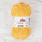 Himalaya Dolphin Baby 80368 Glans Oranje Fluwelen Garen, Breien en Haken, 100g, Super Zacht, Fluweel Breigaren, Volumineuze Pluche, Schijnen Fluweelachtig, Chenille Dolfijn Baby Wol, Amigurum