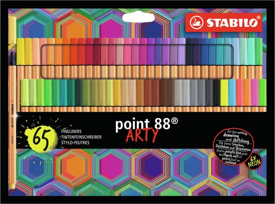 STABILO point 88 - - Fine mm - Met Alle 65 Kleuren | bol.com