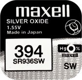 MAXELL - 394 - SR936SW - pile bouton oxyde d'argent pour montre 2 (deux) pièces