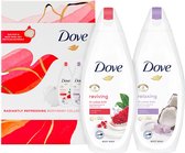 Geschenk Dove - Radiantly Refreshing 2x Douchegel & Puff