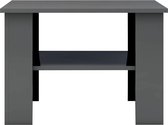 Furnibella  – Salontafel 60x60x42 cm spaanplaat hoogglans grijs