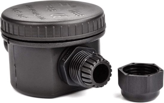 Waterdichte lasdoos 3 Pin - IP66 - 9-12MM - Waterdicht - kabeldoos - Zwart - Buiten -