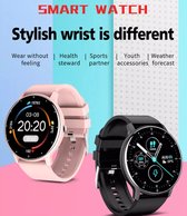 TKY - Smartwatch - Zwart - Activity Tracker - Geschikt voor IOS en Android - Smartwatch Heren - Smartwatch Dames - Smartwatches