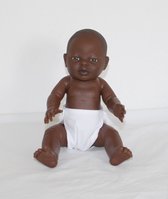 The Doll Factory Babypoppen Afrikaans Jongetje 38 cm