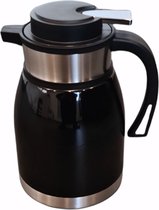 YILTEX – Isoleerfles / Thermoskan / Thermosfles / Isoleerkan – RVS – 1.5 Liter – Zwart