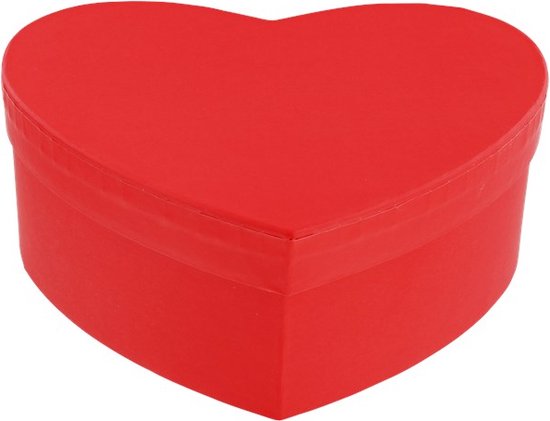 Geschenkdoos hartvorm Rood voor Valentijn of Verjaardag