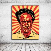 Pop Art Clint Eastwood Poster in lijst - 105 x 85 cm Fotopapier Mat 180 gr Framed - Popart Wanddecoratie