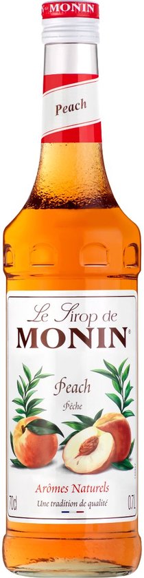 Monin Koffiesiroop: Voor Echt Hemelse Koffiecreaties! 29 Monin Koffiesiroop Peche - 70 cl