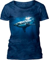 Ladies T-shirt Deep Blue Shark L