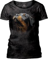 Ladies T-shirt Angel Face Rottweiler S