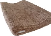 Ilmaha - Aankleedkussenhoes teddy taupe - 70cm x 50cm x 15cm - handgemaakt - 80% katoen 20% polyester OEKO-TEX gecertificeerd