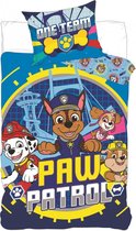 Paw Patrol Baby Dekbedovertrek One Team - 100 x 135 cm - Katoen - incl Dekbed+Kussen KD®