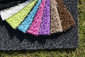 Kunstgras violet 4 x 15 mètres - 25 mm  Production néerlandaise - Élu le tapis de gazon le plus doux  Perméable à l'eau | Jardin | Enfant | Animal