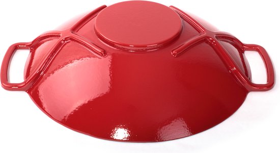 Gietijzeren wok - Ø35 cm - Sürel - Rood