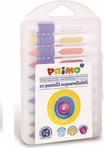 PRIMO - 10 Waskrijtjes met grip - ø9x80mm - wateroplosbaar in box