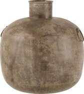 Vase antique round brown large
