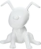Hond - Sculptuur beagle ii 21-j white