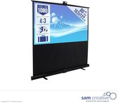 Projectiescherm HD Floor-up 4:3 80" 163x122 cm | Mobiel projectiescherm | Projectiescherm in koffer
