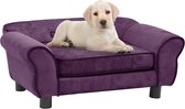 Everest Hondenbank 72x45x30 cm pluche bordeauxrood