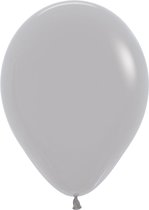 Sempertex Ballonnen Fashion Grey | 50 stuk | 5 inch | 13cm | Miniballonnen