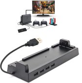 A&K USB HUB Dock | Geschikt voor Nintendo Switch - OLED - 2021 | 4x USB | Dock | Gaming Hub