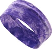 Haarband – Sport haarband – Dames haarband –Meiden haarband – Tieners haarband – Hoofdband – Make up – Haarverzorging – Paars - Vrijetijdshaarband – Bandana – Tie-dye haarband