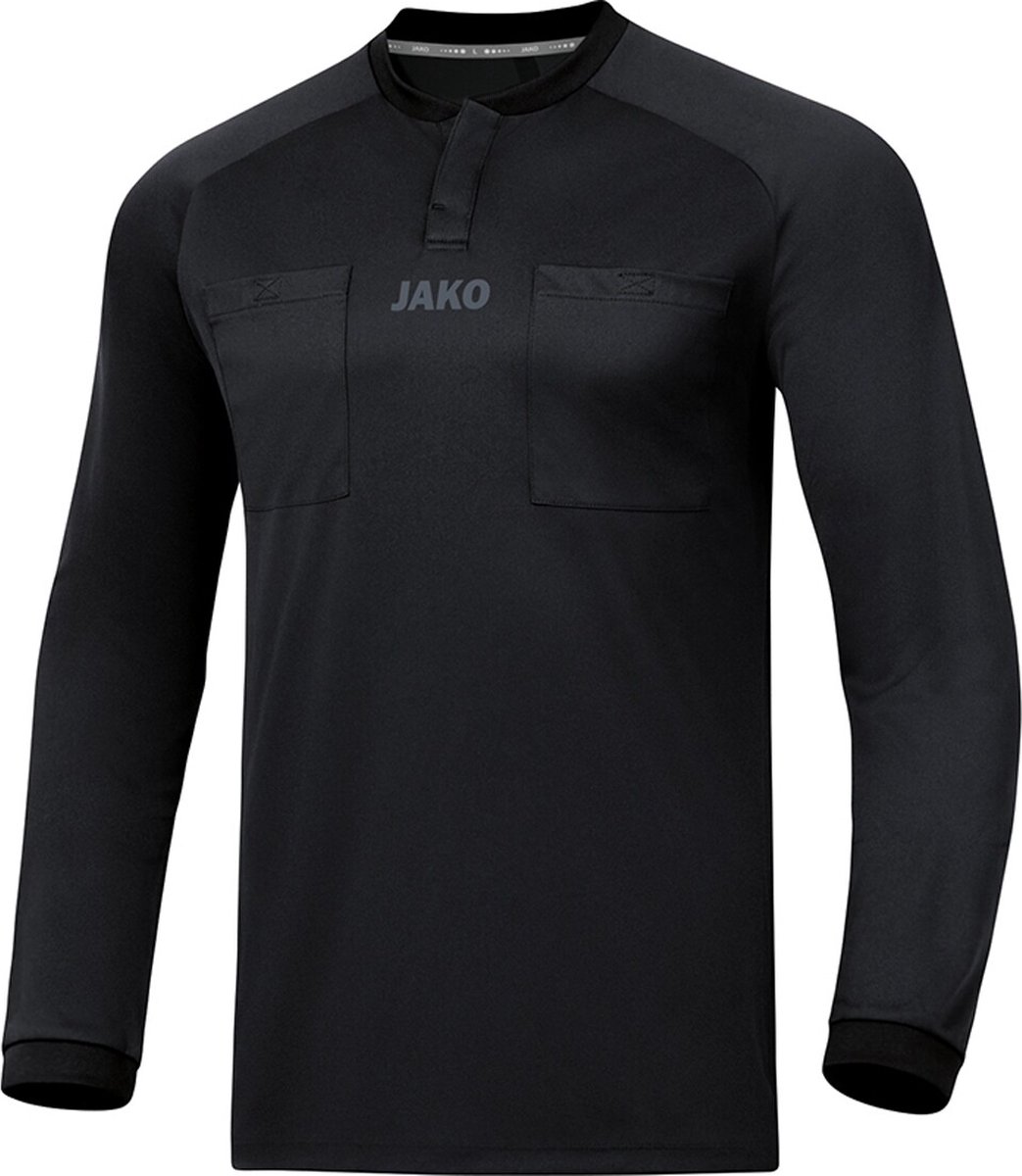 Jako - Referee Jersey L/S - Scheidsrechtershirt LM - 3XL - Zwart