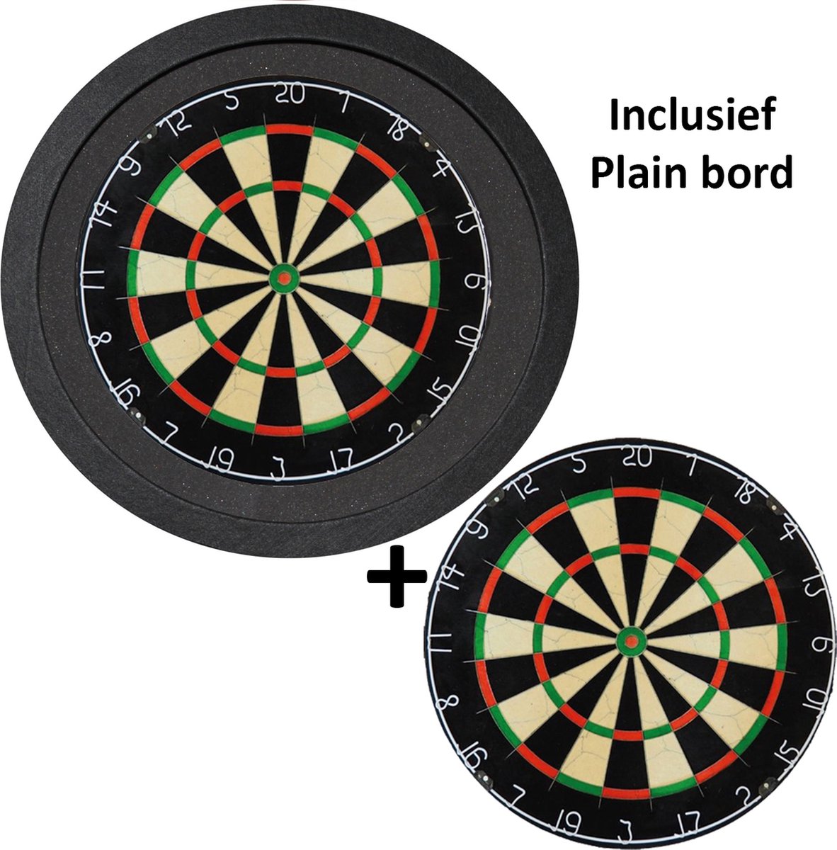Darts Set - TCB X-Ray 3.0 Luxe - dartbord verlichting - surround - inclusief Plain - dartbord - zwart