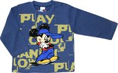 Disney Mickey Mouse Jongens Longsleeve - Blauw - T-shirt met lange mouwen - Maat 80